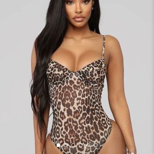Fashion Nova Leopard Bodysuit